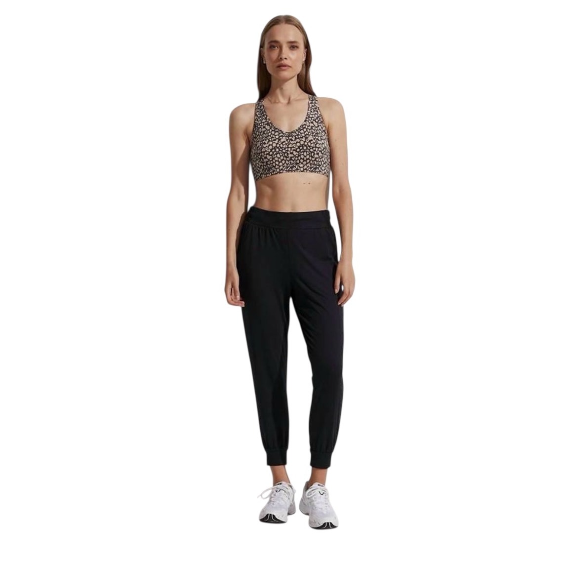 Varley Siena Black Fluid Stretch Jersey Jogger Pants Var00916 Womens Small